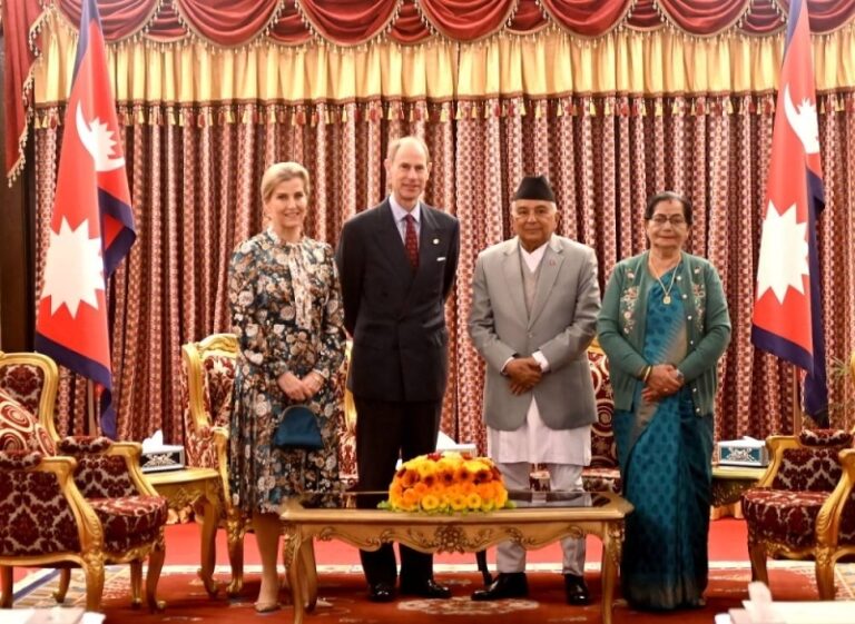 Duke and Duchess of Edinburgh visit Nepal, call on President Paudel