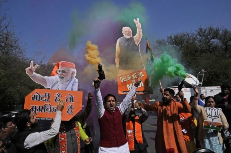 Modi's party wins most seats in high-stakes Unused Delhi surveys for to begin with time in 27 years